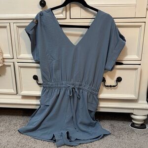 Blu Pepper Blue Romper